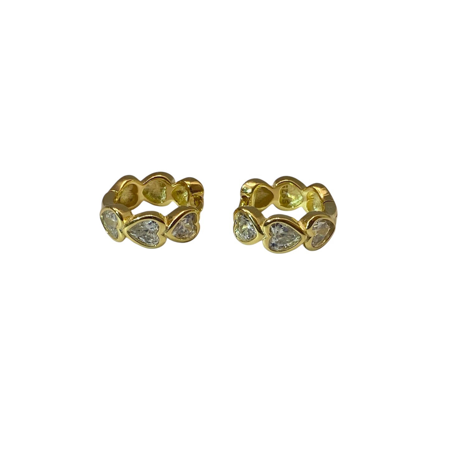 "Love Me" Heart Mini Hoop Earrings
